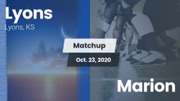 Matchup: Lyons  vs. Marion 2020