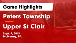 Peters Township  vs Upper St Clair Game Highlights - Sept. 7, 2019