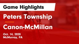 Peters Township  vs Canon-McMillan  Game Highlights - Oct. 14, 2020