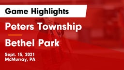 Peters Township  vs Bethel Park  Game Highlights - Sept. 15, 2021