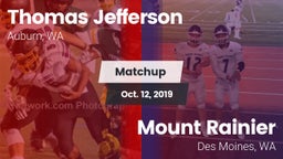 Matchup: Jefferson High vs. Mount Rainier  2019