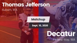 Matchup: Jefferson High vs. Decatur  2020