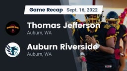 Recap: Thomas Jefferson  vs. 	Auburn Riverside  2022