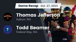 Recap: Thomas Jefferson  vs. Todd Beamer  2023