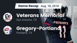 Recap: Veterans Memorial vs. Gregory-Portland  2018