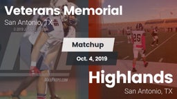 Matchup: Veterans Memorial vs. Highlands  2019