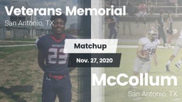 Matchup: Veterans Memorial vs. McCollum  2020