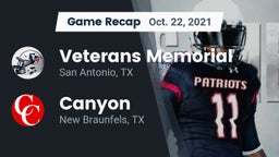 Recap: Veterans Memorial vs. Canyon  2021