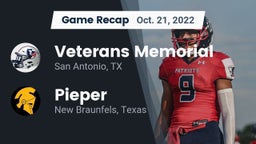 Recap: Veterans Memorial vs. Pieper  2022