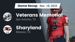 Recap: Veterans Memorial vs. Sharyland  2022