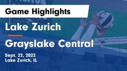 Lake Zurich  vs Grayslake Central  Game Highlights - Sept. 22, 2022
