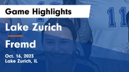 Lake Zurich  vs Fremd  Game Highlights - Oct. 16, 2023