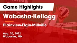 Wabasha-Kellogg  vs Plainview-Elgin-Millville  Game Highlights - Aug. 30, 2022