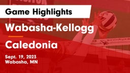 Wabasha-Kellogg  vs Caledonia  Game Highlights - Sept. 19, 2023
