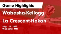 Wabasha-Kellogg  vs La Crescent-Hokah  Game Highlights - Sept. 21, 2023