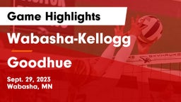 Wabasha-Kellogg  vs Goodhue  Game Highlights - Sept. 29, 2023
