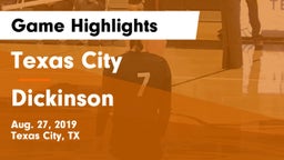 Texas City  vs Dickinson  Game Highlights - Aug. 27, 2019