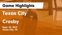 Texas City  vs Crosby  Game Highlights - Sept. 24, 2019