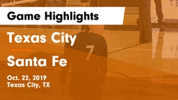 Texas City  vs Santa Fe  Game Highlights - Oct. 22, 2019