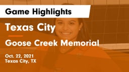 Texas City  vs Goose Creek Memorial  Game Highlights - Oct. 22, 2021