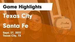 Texas City  vs Santa Fe  Game Highlights - Sept. 27, 2022