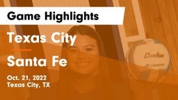 Texas City  vs Santa Fe  Game Highlights - Oct. 21, 2022