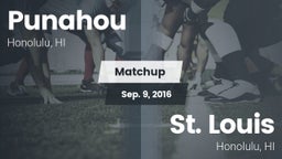 Matchup: Punahou  vs. St. Louis  2016