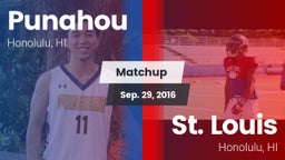Matchup: Punahou  vs. St. Louis  2016