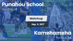 Matchup: Punahou School vs. Kamehameha  2017