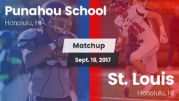 Matchup: Punahou School vs. St. Louis  2017