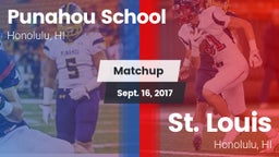 Matchup: Punahou School vs. St. Louis  2017