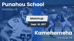 Matchup: Punahou School vs. Kamehameha  2017