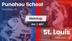 Matchup: Punahou School vs. St. Louis  2017
