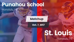 Matchup: Punahou School vs. St. Louis  2017