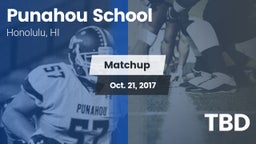 Matchup: Punahou School vs. TBD 2017