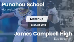 Matchup: Punahou School vs. James Campbell High  2018
