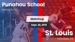 Matchup: Punahou School vs. St. Louis  2019