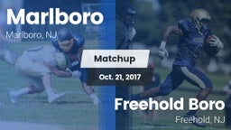 Matchup: Marlboro  vs. Freehold Boro  2017