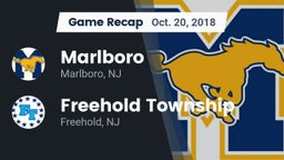 Recap: Marlboro  vs. Freehold Township  2018