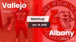 Matchup: Vallejo  vs. Albany  2018