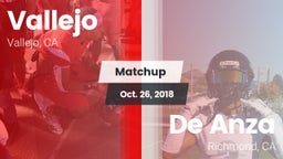 Matchup: Vallejo  vs. De Anza  2018