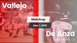 Matchup: Vallejo  vs. De Anza  2019