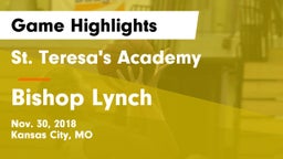 St. Teresa's Academy  vs Bishop Lynch Game Highlights - Nov. 30, 2018