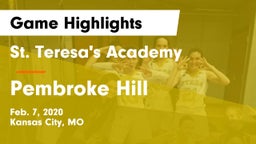 St. Teresa's Academy  vs Pembroke Hill Game Highlights - Feb. 7, 2020