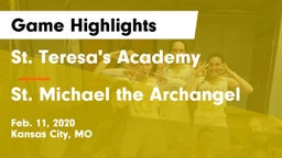 St. Teresa's Academy  vs St. Michael the Archangel Game Highlights - Feb. 11, 2020