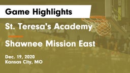 St. Teresa's Academy  vs Shawnee Mission East  Game Highlights - Dec. 19, 2020