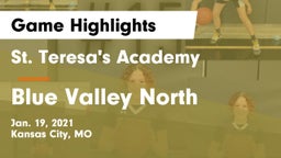 St. Teresa's Academy  vs Blue Valley North Game Highlights - Jan. 19, 2021