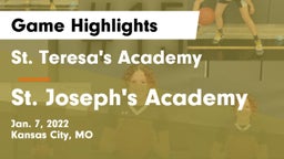 St. Teresa's Academy  vs St. Joseph's Academy Game Highlights - Jan. 7, 2022