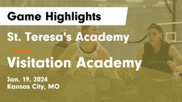 St. Teresa's Academy  vs Visitation Academy Game Highlights - Jan. 19, 2024