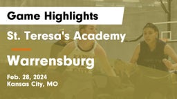St. Teresa's Academy  vs Warrensburg  Game Highlights - Feb. 28, 2024